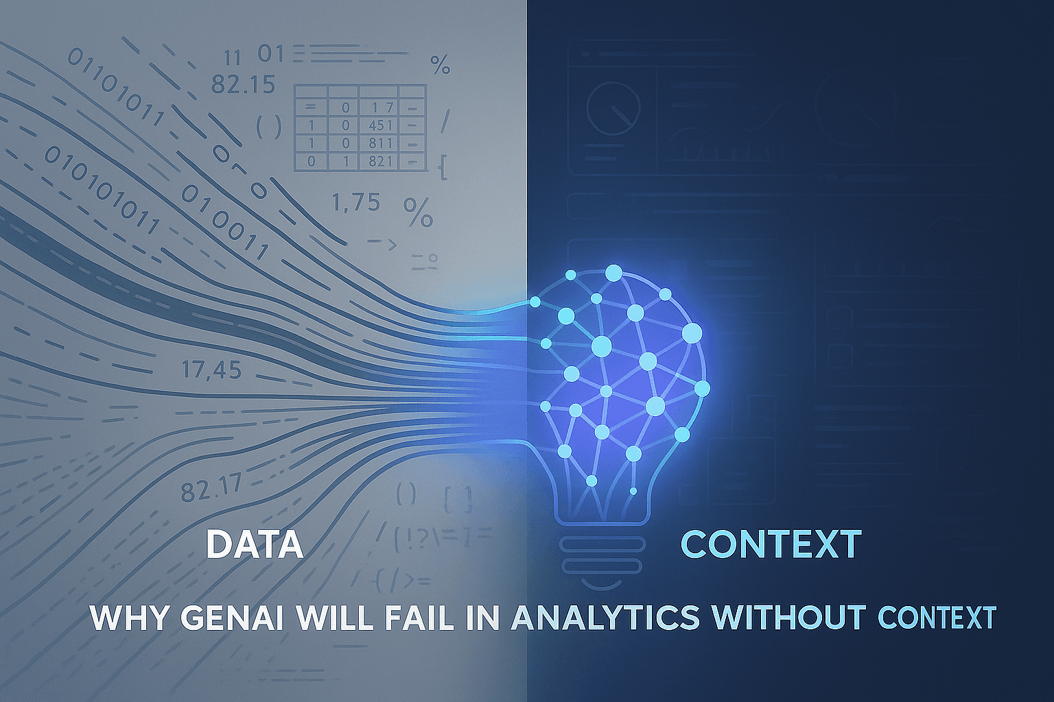 Why GenAI Will Fail in Analytics Without Context